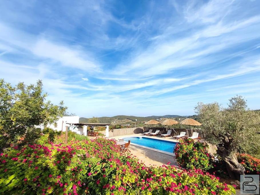 Casa Can Lluc Con Piscina, Jardin Y Vista Al Campo Sant Miquel De Balansat ภายนอก รูปภาพ