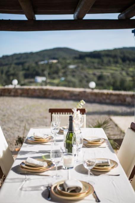 Casa Can Lluc Con Piscina, Jardin Y Vista Al Campo Sant Miquel De Balansat ภายนอก รูปภาพ