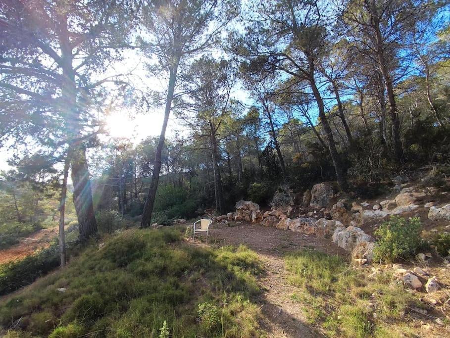 Casa Can Lluc Con Piscina, Jardin Y Vista Al Campo Sant Miquel De Balansat ภายนอก รูปภาพ