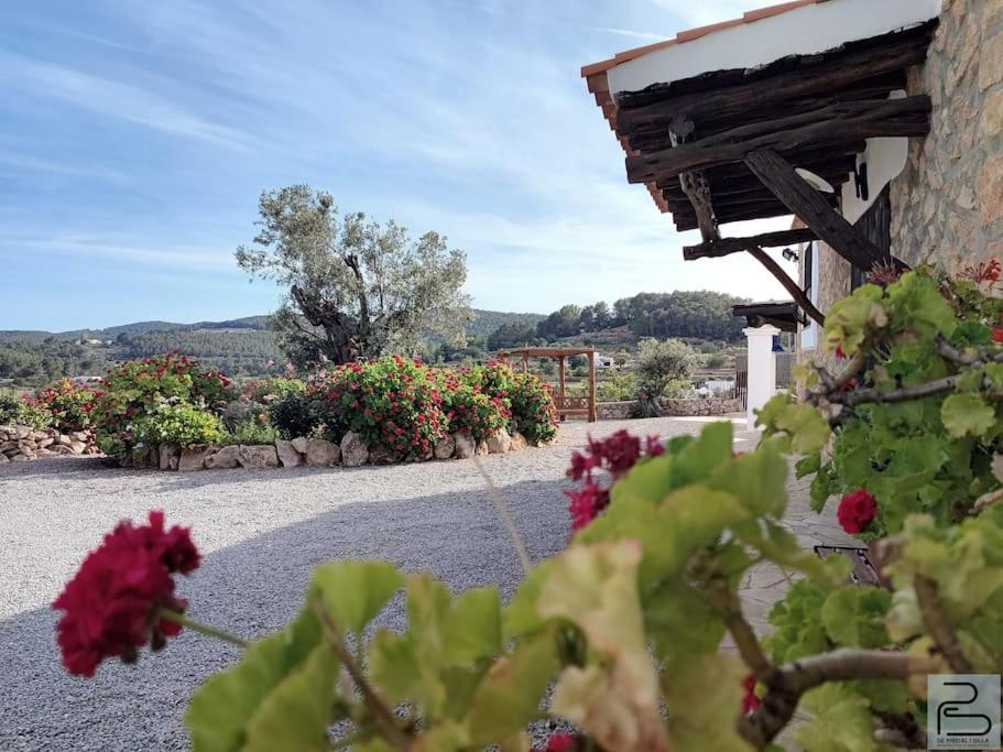 Casa Can Lluc Con Piscina, Jardin Y Vista Al Campo Sant Miquel De Balansat ภายนอก รูปภาพ