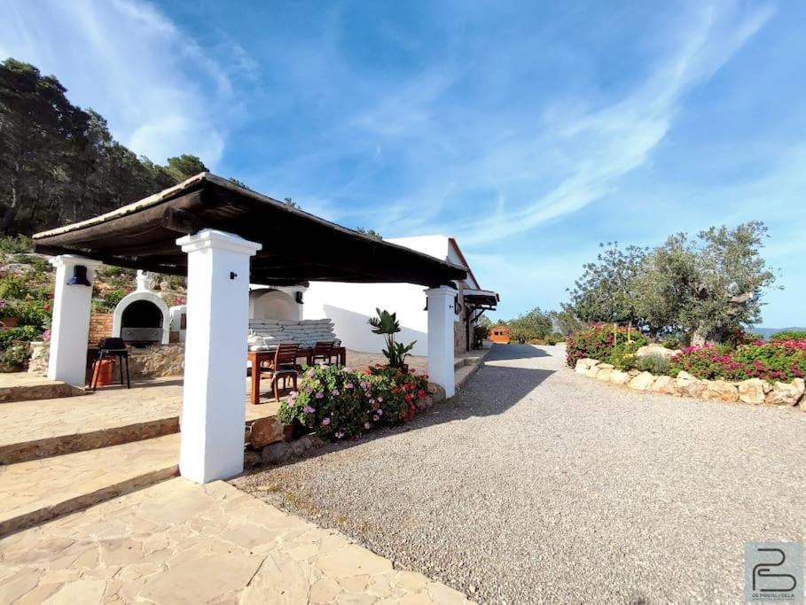 Casa Can Lluc Con Piscina, Jardin Y Vista Al Campo Sant Miquel De Balansat ภายนอก รูปภาพ