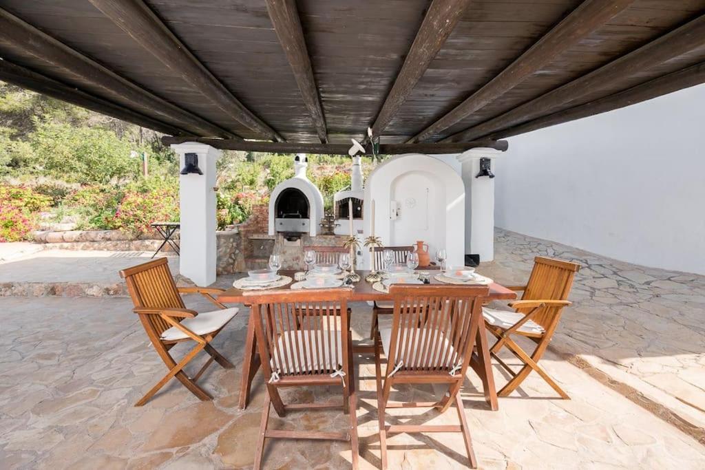 Casa Can Lluc Con Piscina, Jardin Y Vista Al Campo Sant Miquel De Balansat ภายนอก รูปภาพ