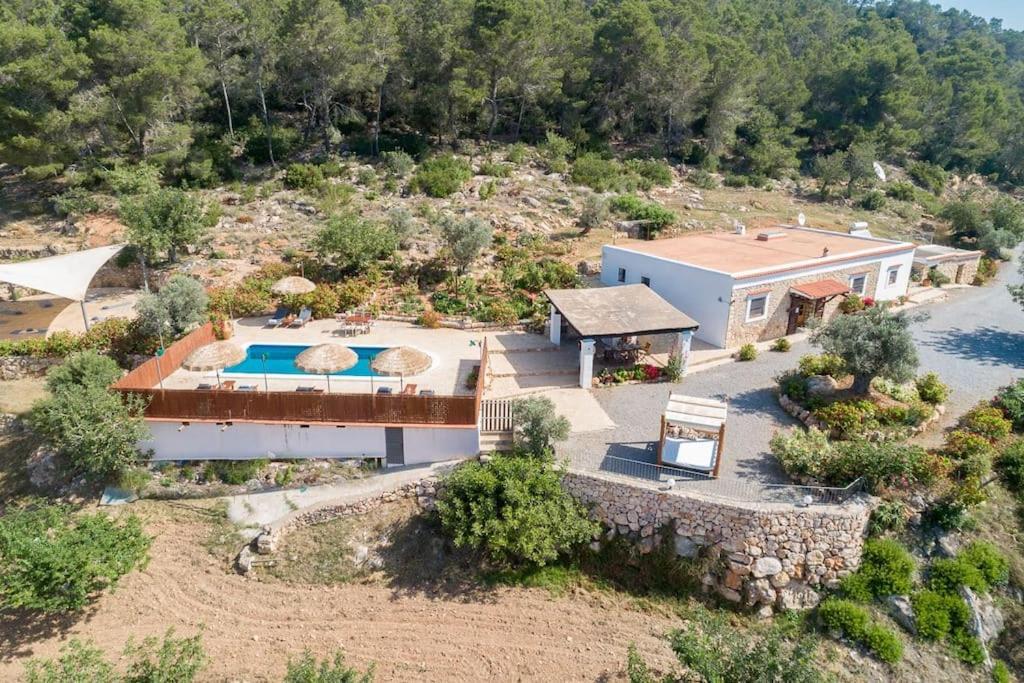 Casa Can Lluc Con Piscina, Jardin Y Vista Al Campo Sant Miquel De Balansat ภายนอก รูปภาพ