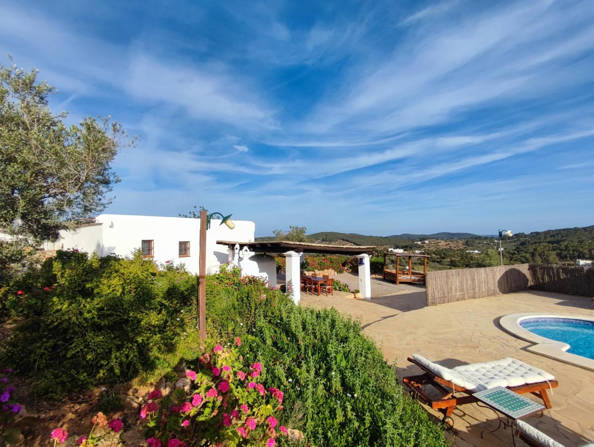 Casa Can Lluc Con Piscina, Jardin Y Vista Al Campo Sant Miquel De Balansat ภายนอก รูปภาพ