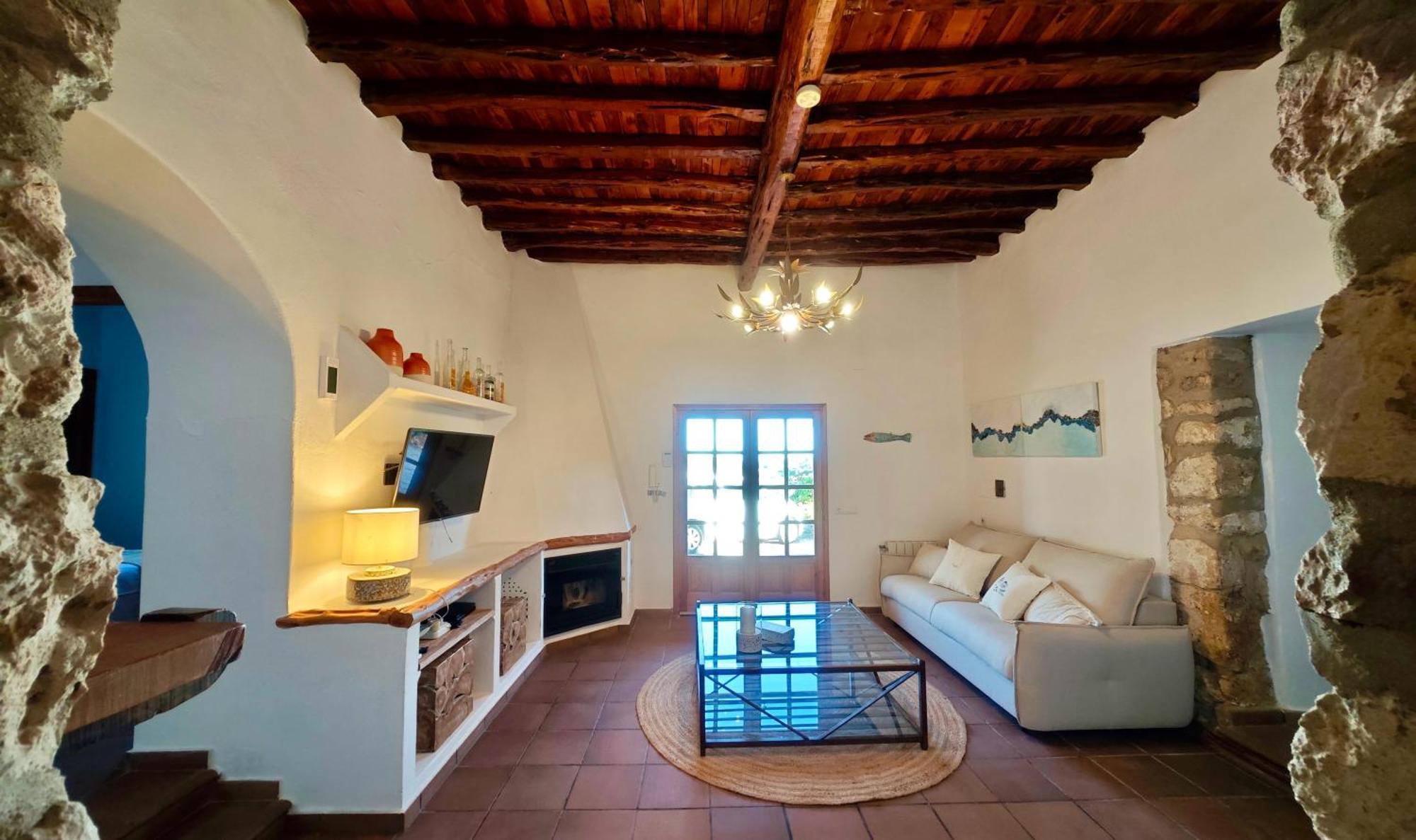 Casa Can Lluc Con Piscina, Jardin Y Vista Al Campo Sant Miquel De Balansat ภายนอก รูปภาพ
