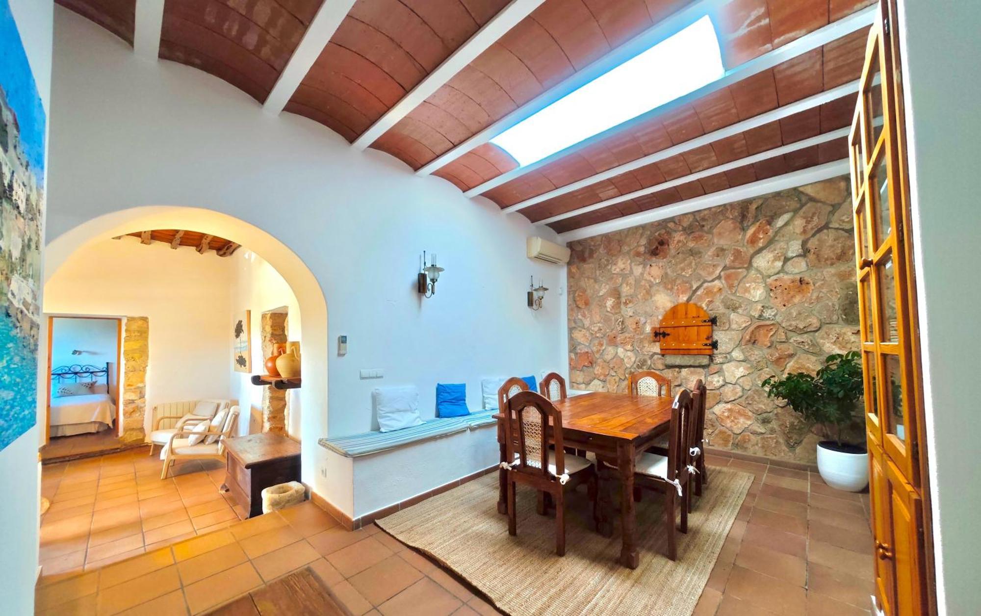 Casa Can Lluc Con Piscina, Jardin Y Vista Al Campo Sant Miquel De Balansat ภายนอก รูปภาพ