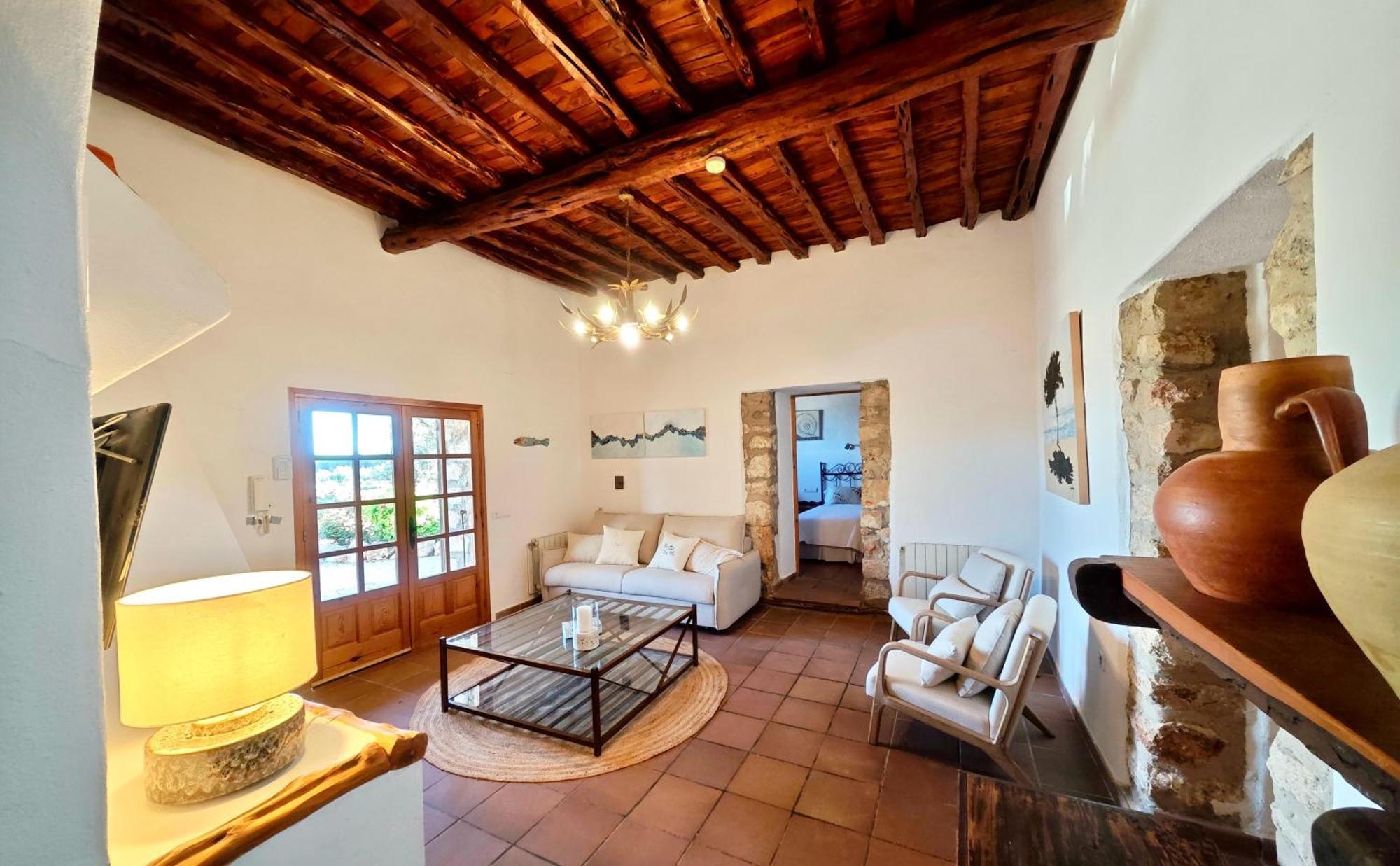 Casa Can Lluc Con Piscina, Jardin Y Vista Al Campo Sant Miquel De Balansat ภายนอก รูปภาพ