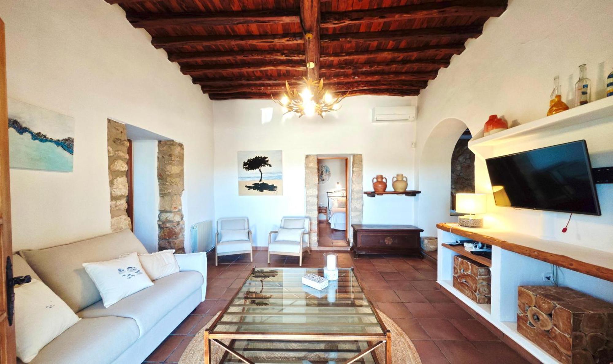 Casa Can Lluc Con Piscina, Jardin Y Vista Al Campo Sant Miquel De Balansat ภายนอก รูปภาพ
